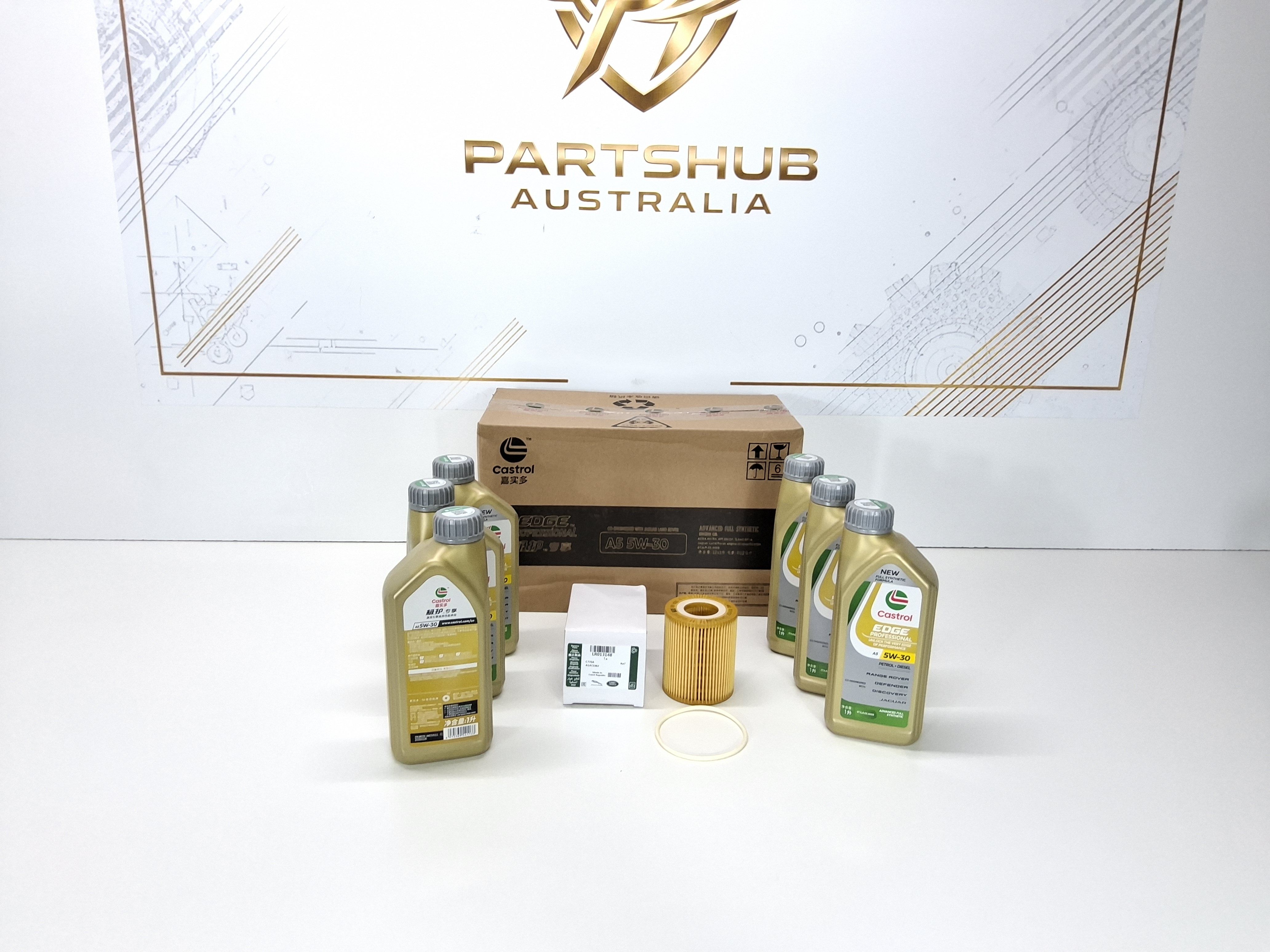 RANGE ROVER SPORT L494 ENGINE OIL AND FILTER CASTROL 5W-30 VOGUE L405 2014 TO 2022