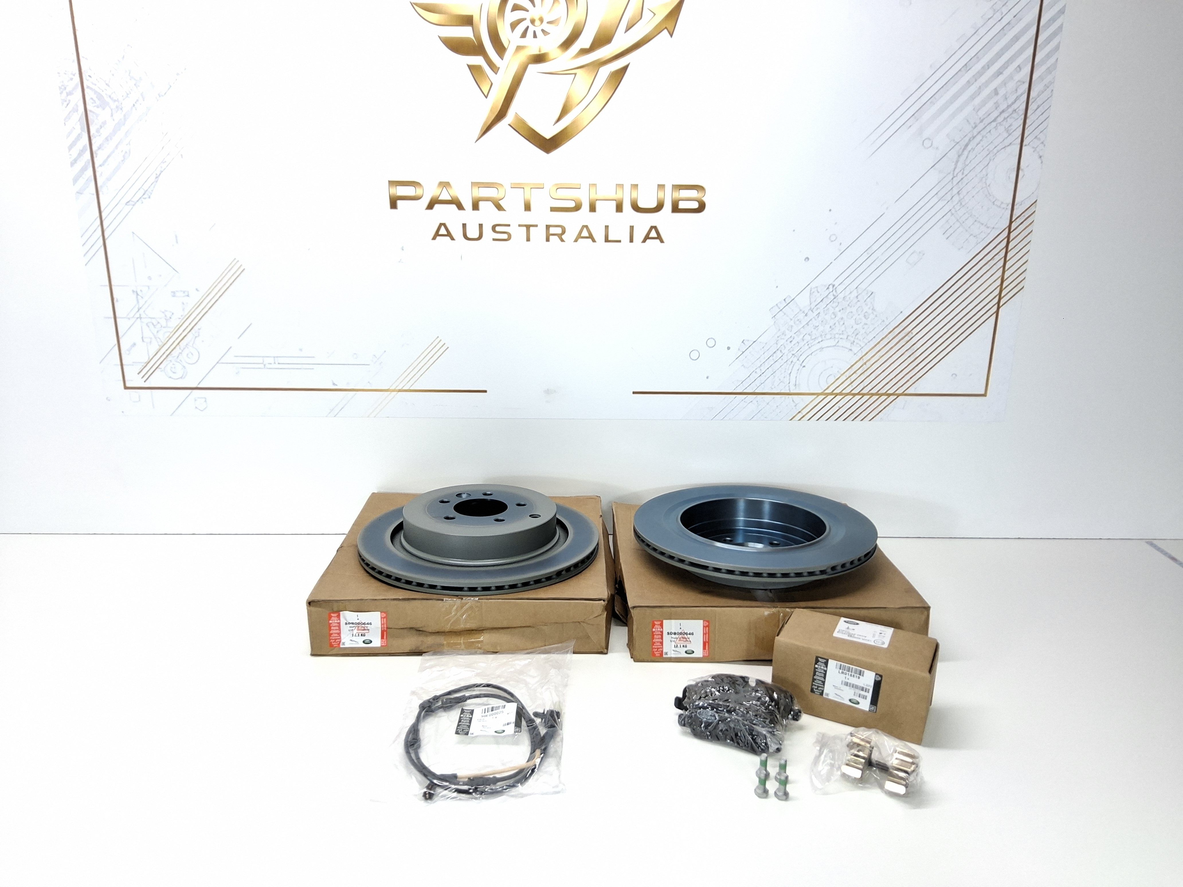 GENUINE REAR BRAKE KIT LAND ROVER DISCOVERY 3 RANGE SPORT L320 350mm