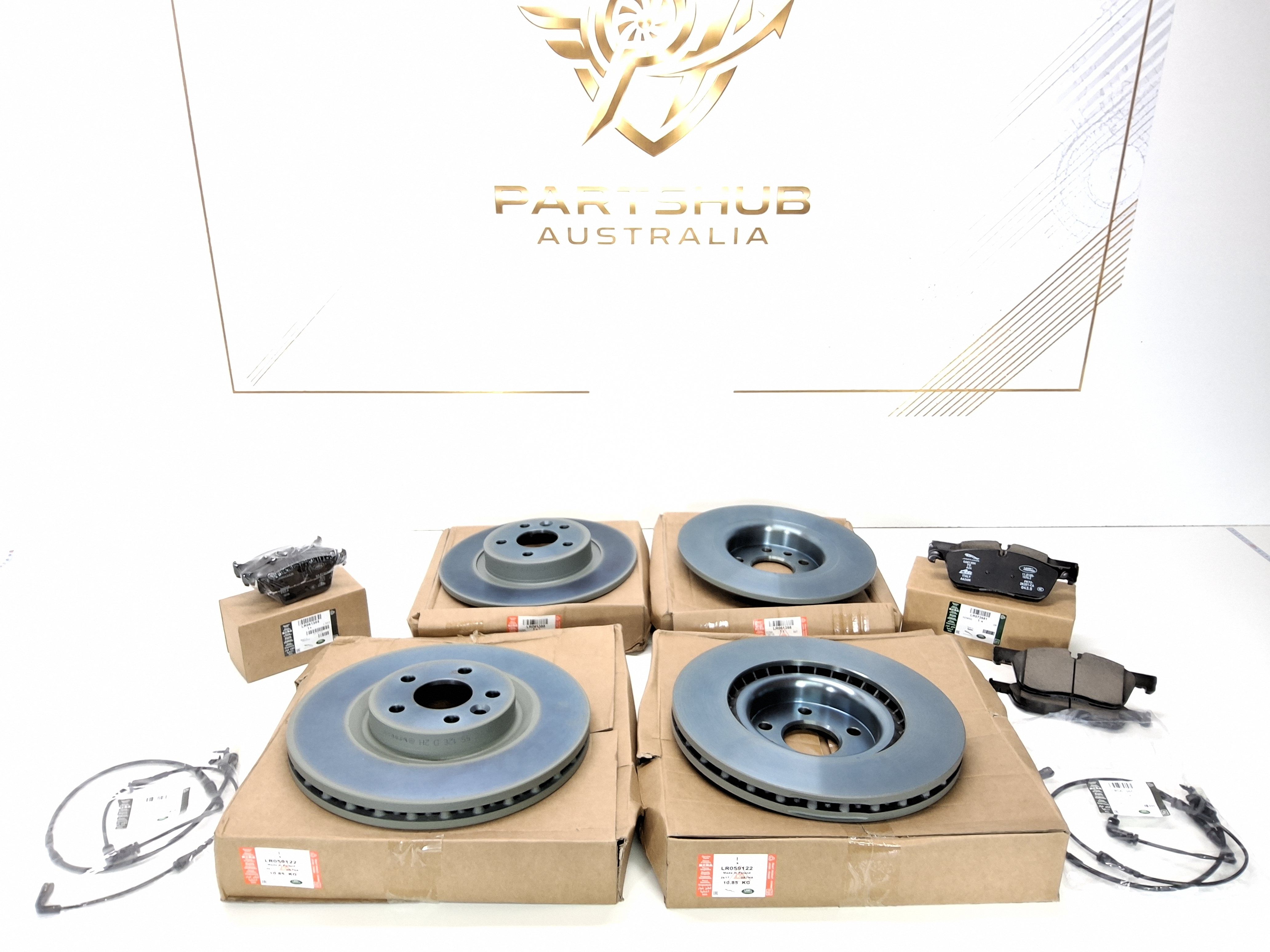 GENUINE FRONT AND REAR BRAKE KIT DISCOVERY SPORT JAGUAR F-FACE 2015 TO 2017